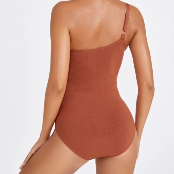 NWOT Shein One Shoulder One Piece Swimsuit - Picture 3 of 7